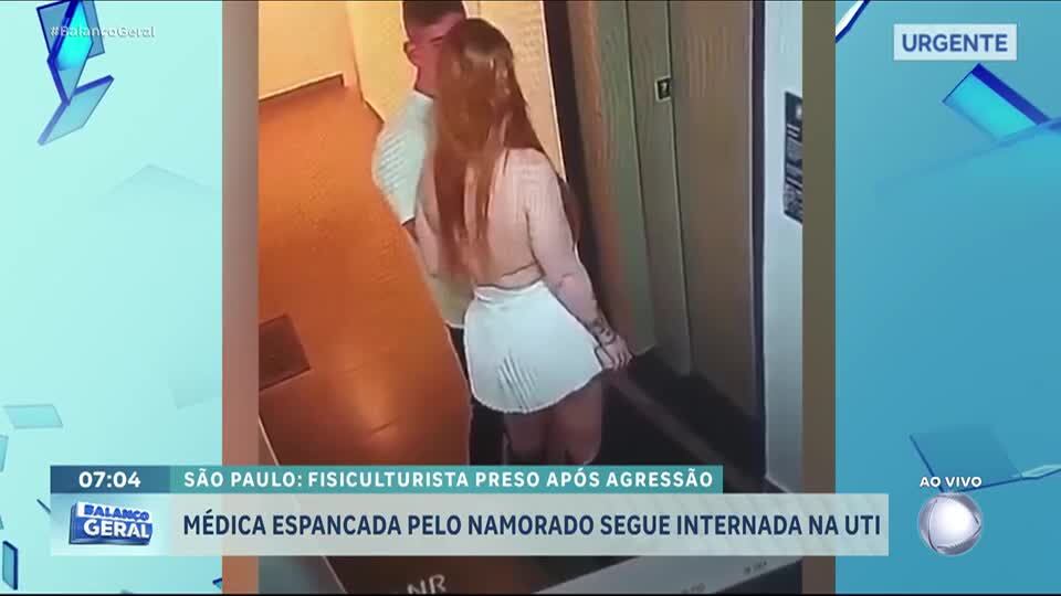 Médica agredida pelo namorado continua internada na UTI em São Paulo