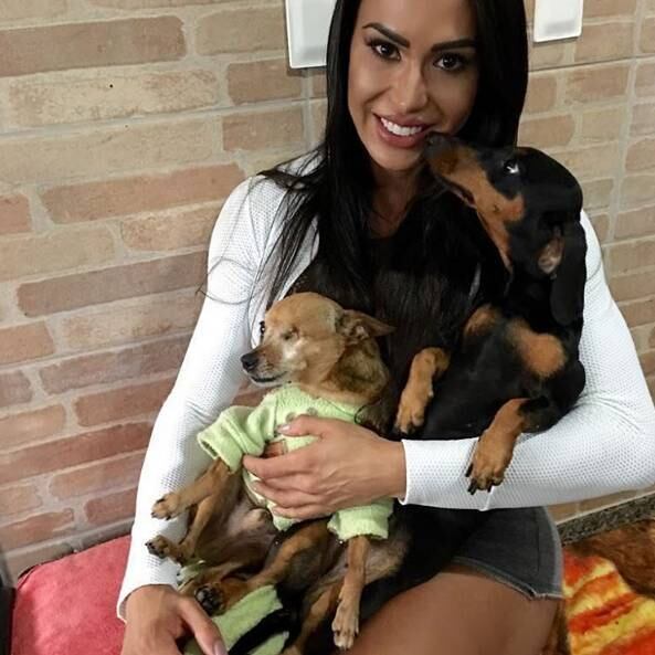 Já Rambo e Anita são os dengosos da casa