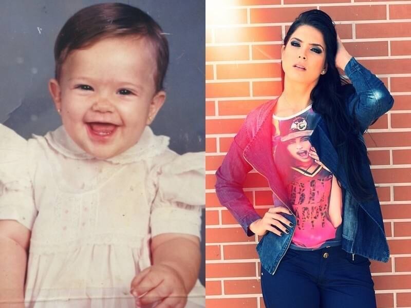 A miss Débora Lyra adorava sorrir desde pequena