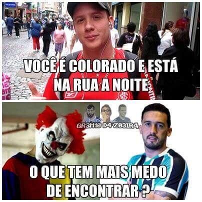 O Gre-Nal foi marcado por uma verdadeira batalha. Edilson se envolveu em confusão com Dourado, aplicando uma série de socos no rosto do volante Colorado. E agora, de quem você tem mais medo?