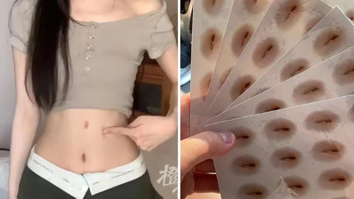 Uma nova e estranha tendência de beleza foi detectada em sites de venda online asiáticos nos últimos meses. De acordo com os números de venda, milhares de jovens e adolescentes compraram adesivos de umbigo para parecerem mais altas
