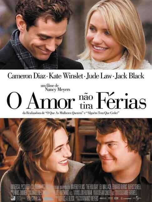 “O amor não tira férias”(2006)- Na comédia romântica que tem Kate Winslet e Cameron Diaz como protagonistas, o personagem de Jude é um viúvo que se esforça pra criar suas filhas. Dirigido por Nancy Meyers, o elenco ainda conta com Jack Black.