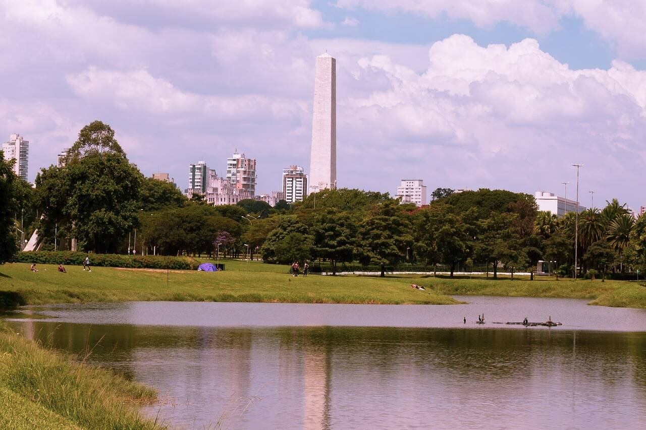 Parque do Ibirapuera, localizado na zona sul de São Paulo.