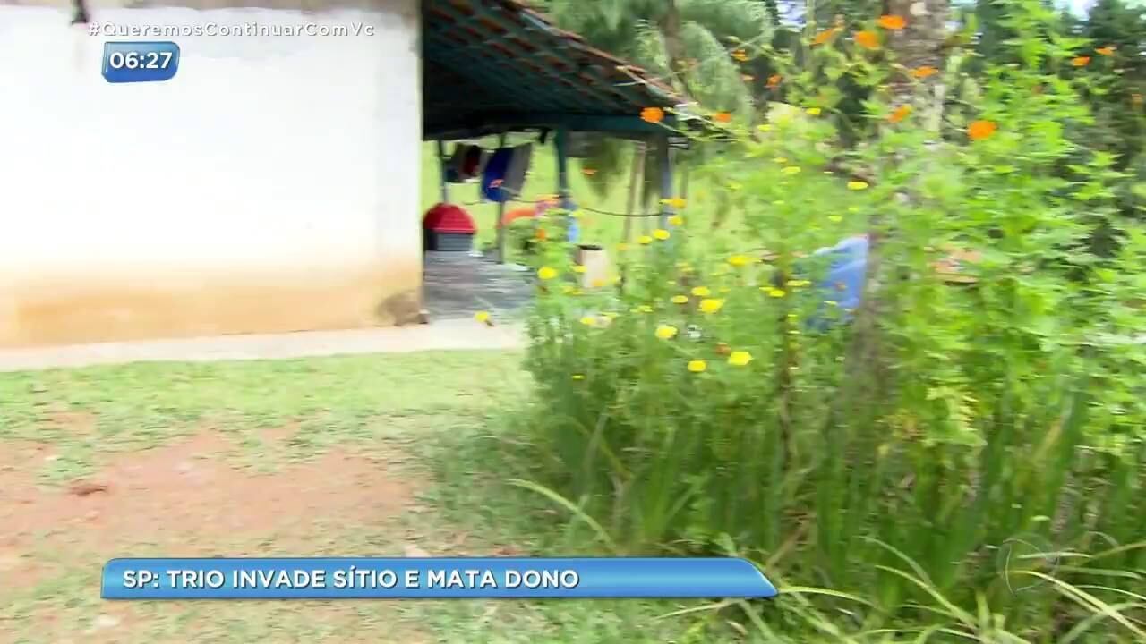Os criminosos deixaram o sítio da família sem
levar nada