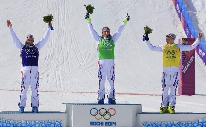 No ski cross, pódio 100% francês