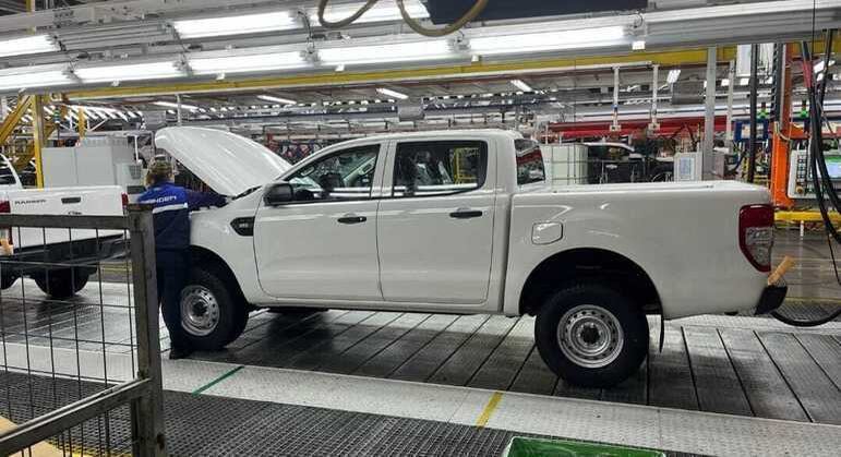 Ford Ranger em linha de produção na Ford em General Pacheco