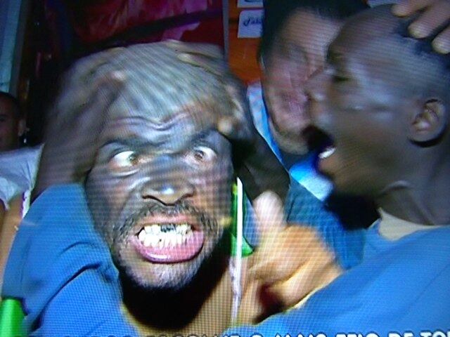 Homens de todo o Brasil disputaram o título de homem mais feio do país em Contagem, na Grande BH, neste domingo (27)