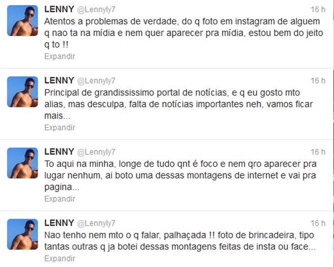 O boleiro se defendeu e declarou no Twitter que a mídia deveria ir "atrás de notícias mais importantes" em vez de polemizar sobre sua foto