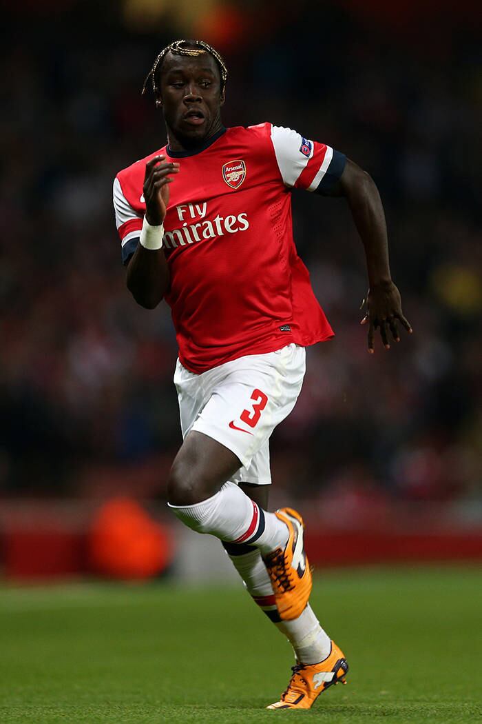 ...Bacary Sagna, que joga na seleção francesa e é um dos ídolos do Arsenal