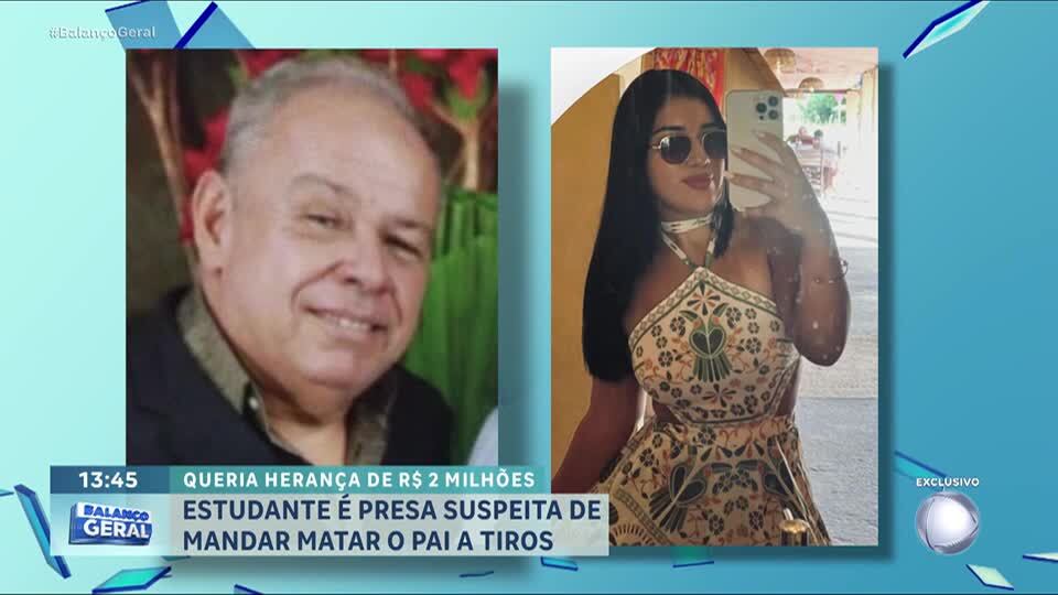 Estudante de psicologia é presa acusada de planejar assassinato do pai