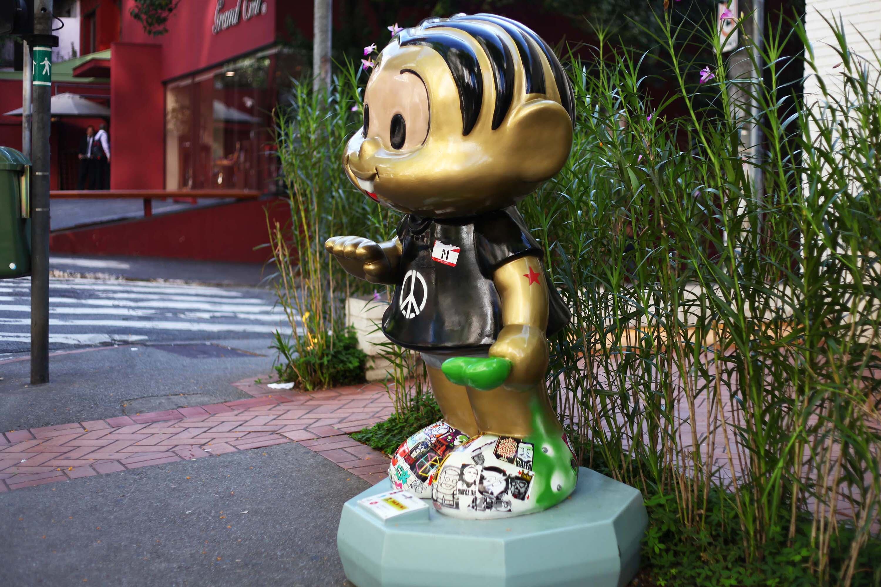 Sansão foi levado de escultura que fica na Bela Cintra, nos Jardins