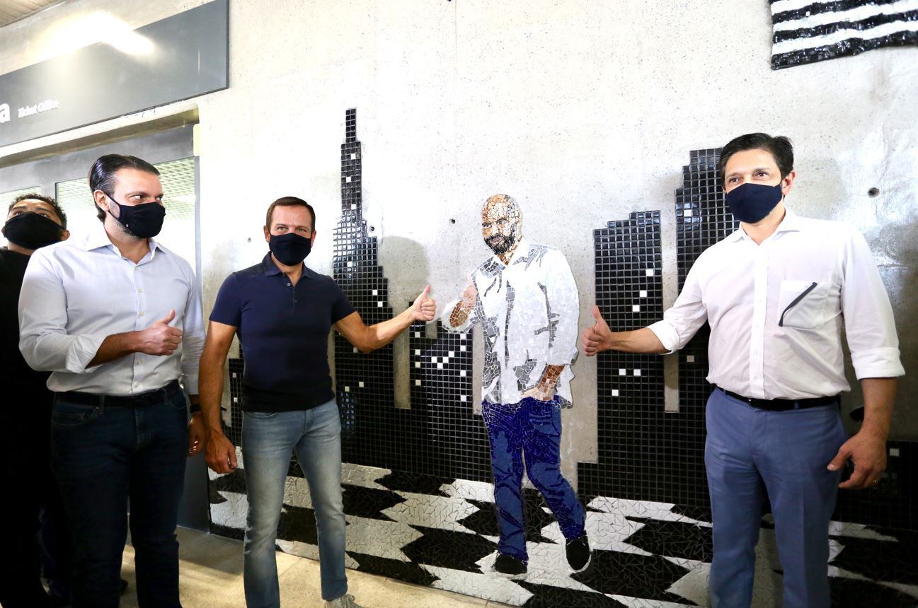 Estação Bruno Covas, da linha 9-Esmeralda, é inaugurada nesta terça-feira (10)