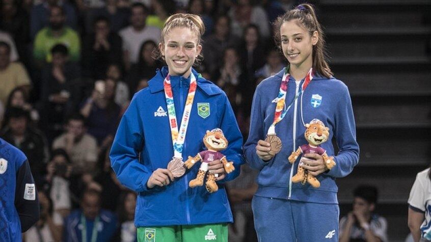 Sandy Macedo conquistou a medalha de bronze no Taekwondo