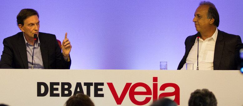 O debate da revista Veja com Crivella e Pezão foi o primeiro do segundo turno das eleições para o governo do Rio