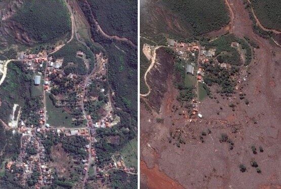 Imagens mostram a dimensão da destruição provocada em Bento Rodrigues