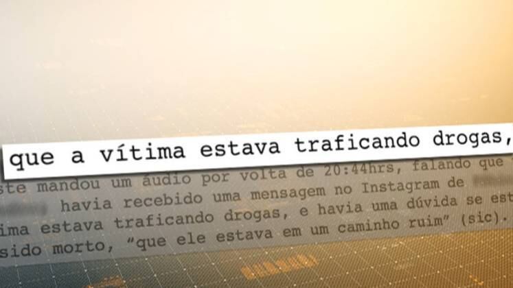O ex-namorado da vítima não quis gravar entrevista, mas contou para uma amiga em comum que Luiz vendia drogas. Segundo pessoas próximas, o ator não aparentava estar envolvido com tráfico