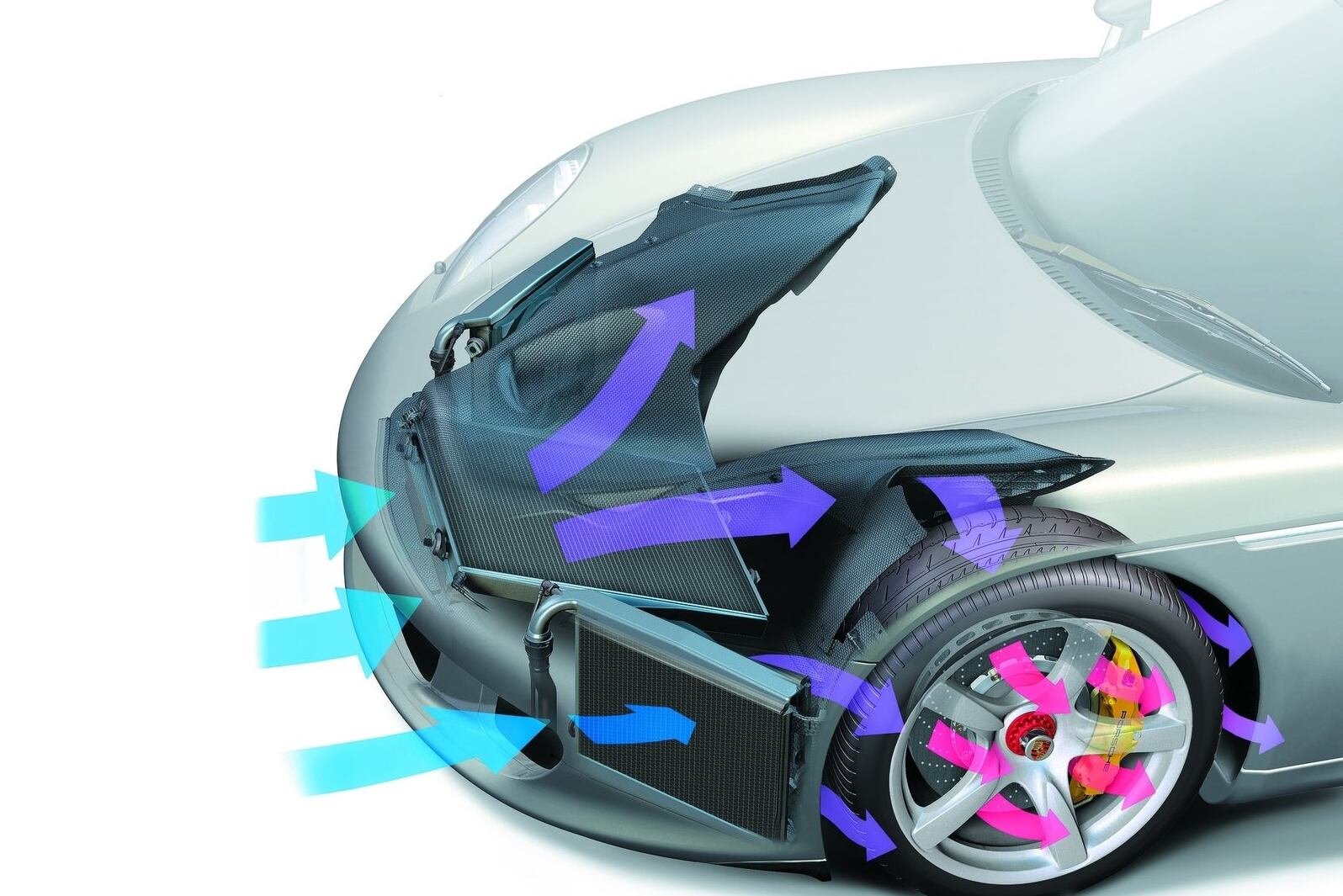 Projetado para andar rápido nas ruas e pistas, o Carrera GT tem um moderno sistema de arrefecimento do motor e dos freios

Quer saber tudo sobre carros? Acesse www.r7.com/carros
