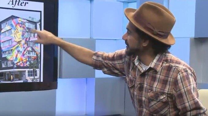 O muralista Eduardo Kobra já grafitou em todos os continentes