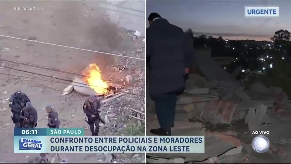 Polícia realiza reintegração de posse em Guaianases, zona leste de SP