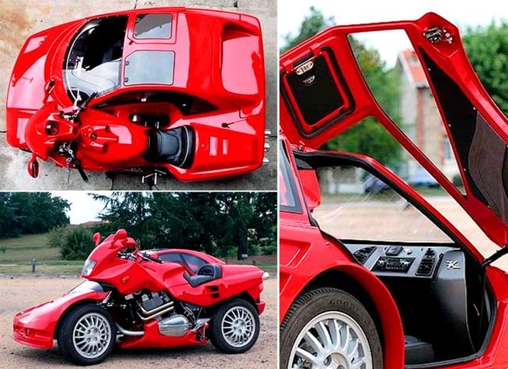 Tem até aparelho de som para curtir durante o passeio