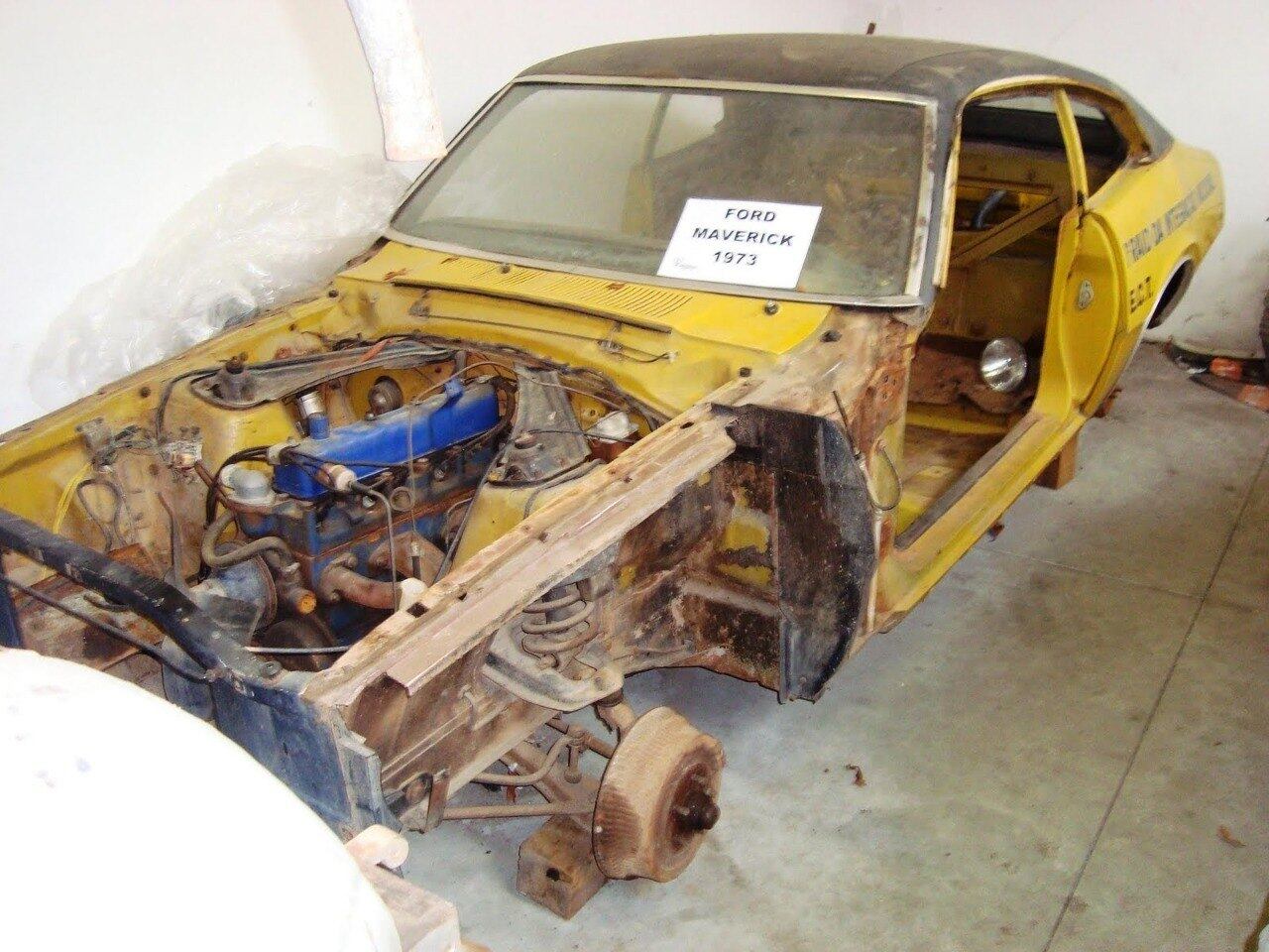 O carro quase virou sucata