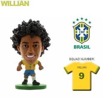 O meia William, do Chelsea, "roubou" o lugar de Fred e aparece com a camisa 9