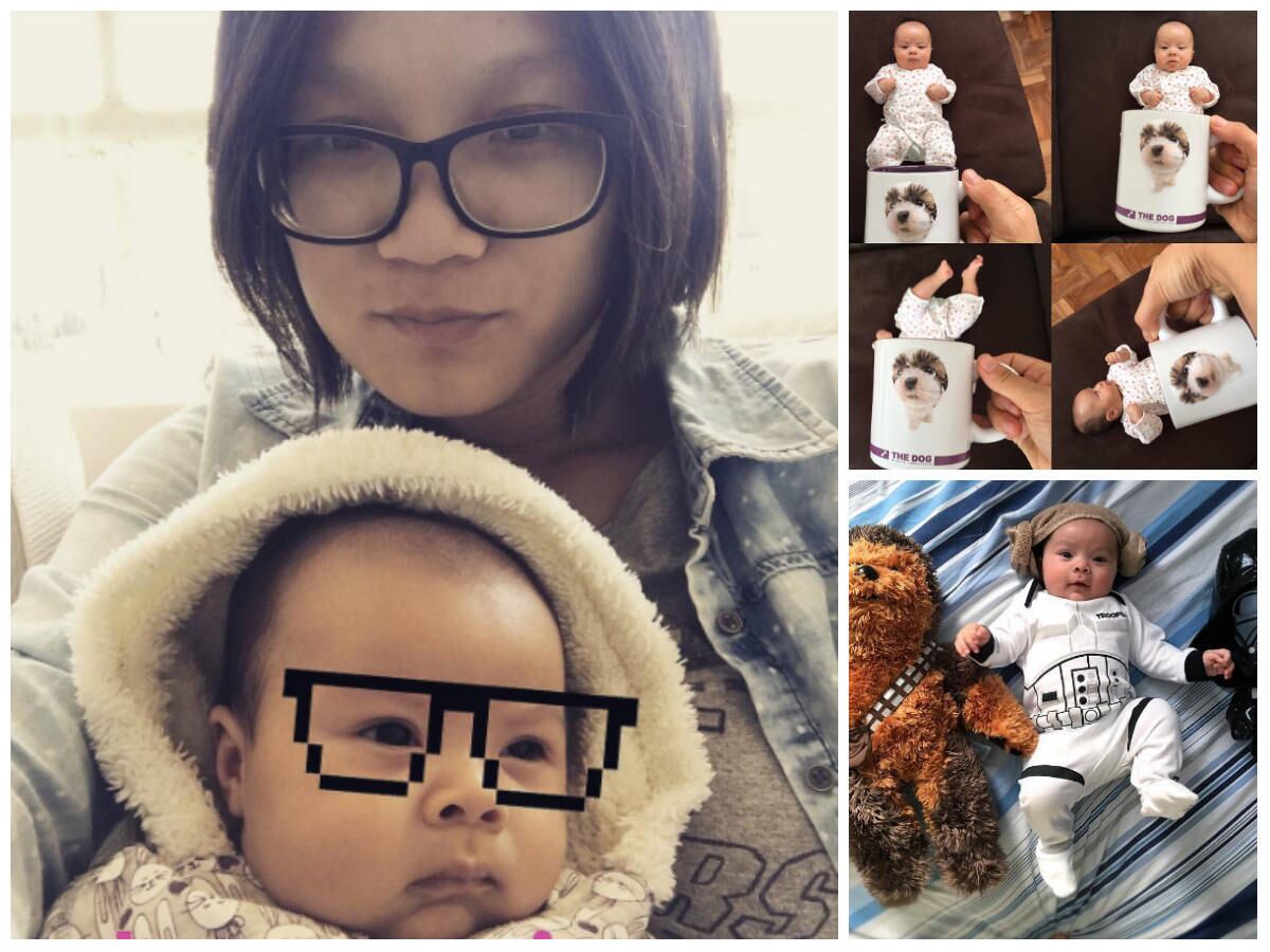 Jian g Pu, ex-participante do MasterChef 2015, é um tanto criativa quando o assunto é Cecília, sua primeira filha, nascida em junho deste ano. A cozinheira tem usado as redes sociais para mostrar fotos inusitadas da menina

Assista gratuitamente à programação da Record no R7 Play
