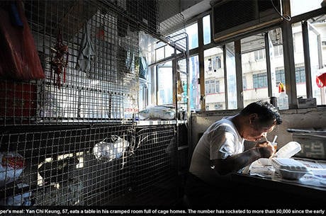 O governo diz que existem mais de 220 mil pessoas na lista de espera para uma casa pública. A espera média é de quase três anos. Alguns inquilinos das casas jaulas foram despejados, mas apenas 5 em cada 100 moradores receberam auxílio de moradia do governo