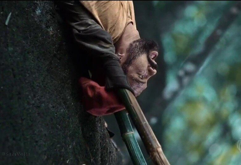 Transportar Yordi para baixo da ribanceira exigiu muito dos montanhistas que não estão acostumados a lidar com desníveis como esse