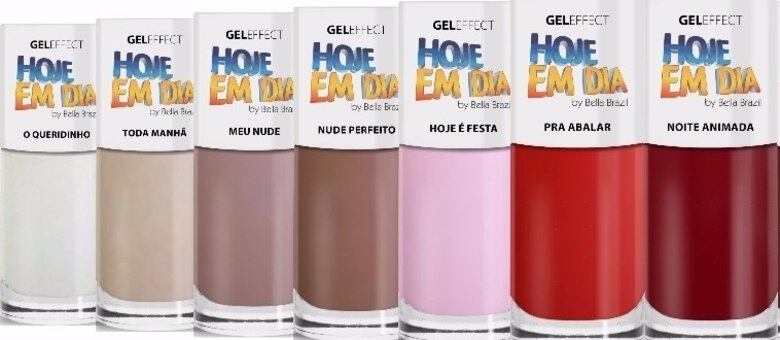 Esmaltes do Hoje em Dia têm efeito gel