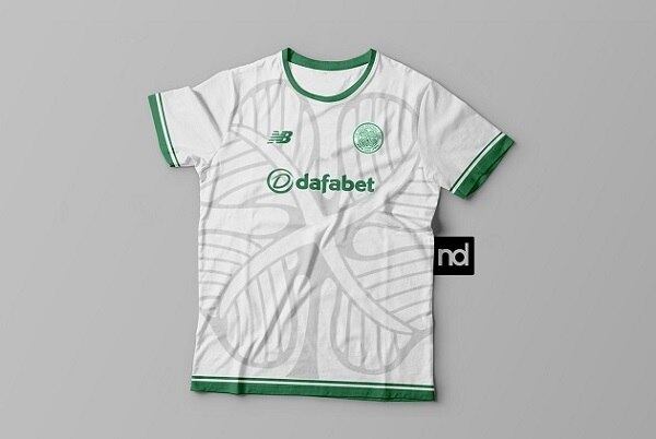 O trevo de quatro folhas do Celtic, da Escócia, apareceu na camisa do vitorioso clube britânico