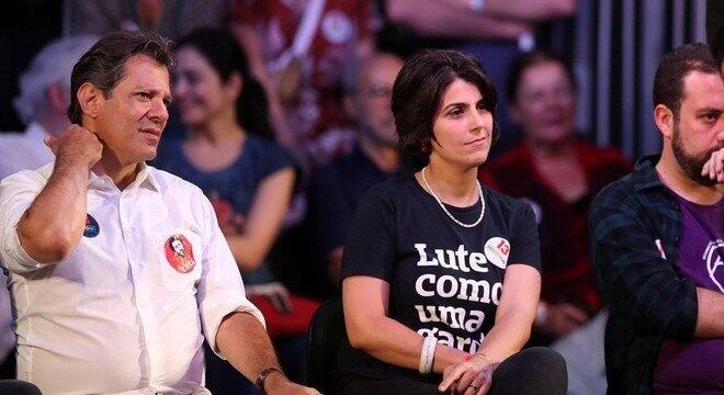 Fernando Haddad, Manuela d'Ávila e Guilherme Boulos