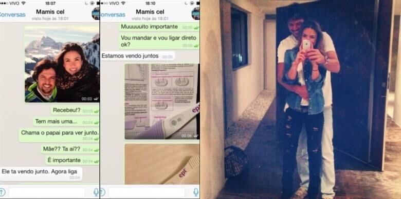 Patricia Abravanel deu notícia da gravidez aos pais por meio do WhatsApp