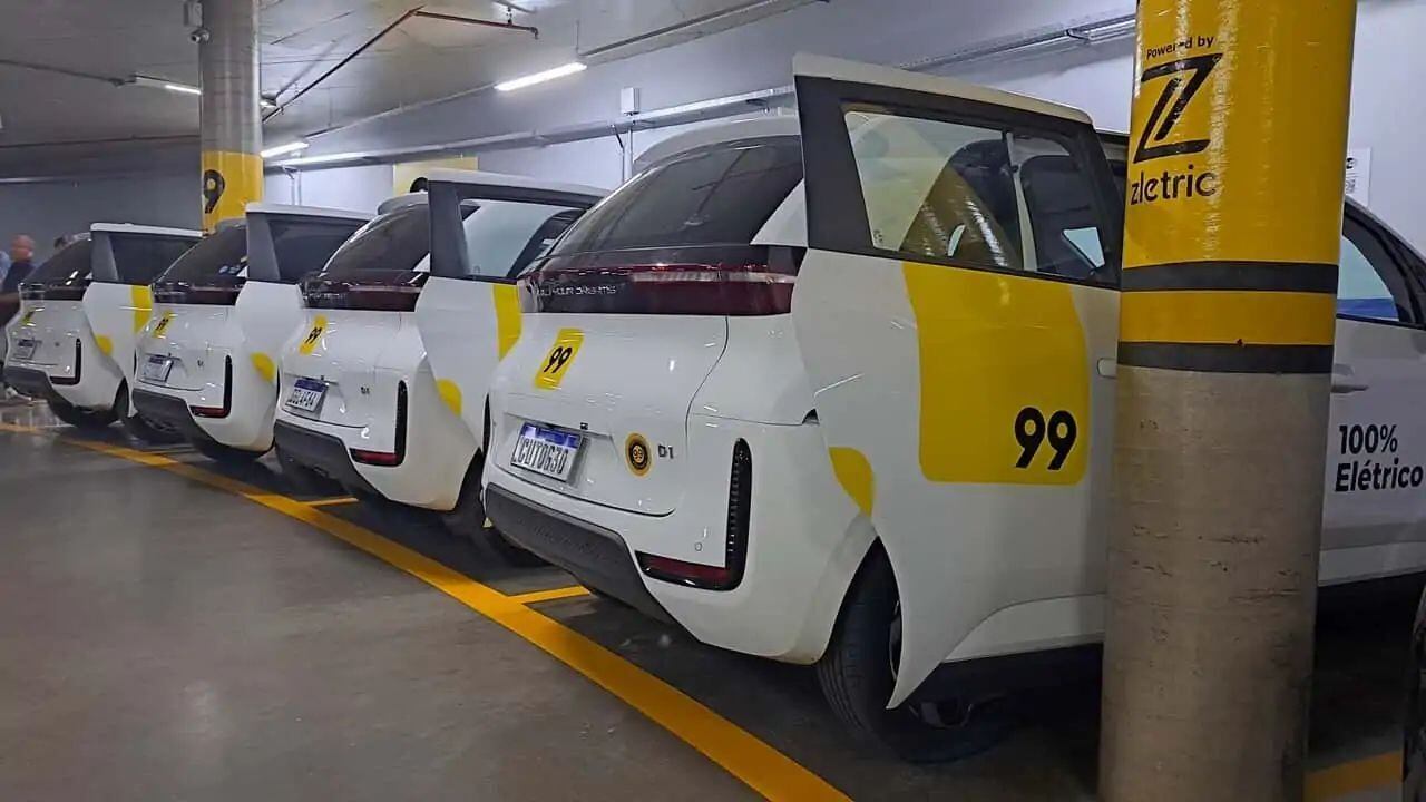 Carros elétricos da BYD em parceria com a 99 podem ser recarregados na região da Avenida Paulista