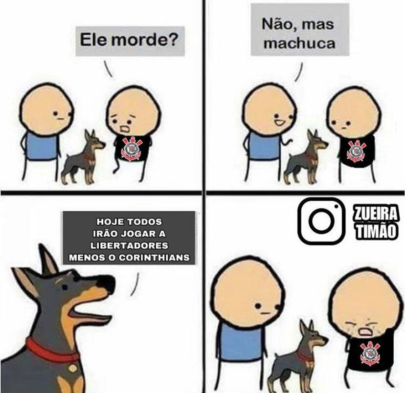 Fora da fase de grupos, Corinthians sofre com memes dos torcedores de Palmeiras, Santos e São Paulo