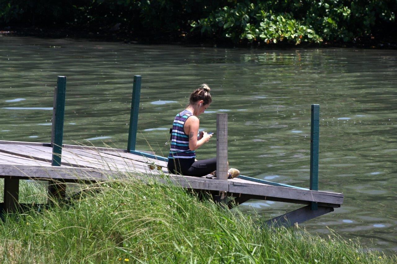 Atriz fez uma série caprichada de alongamento