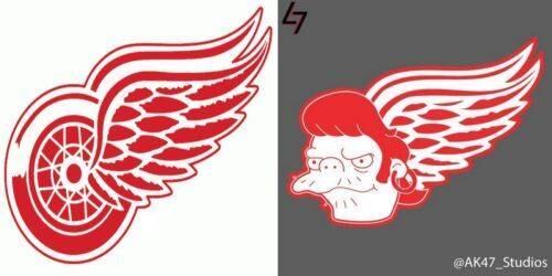 Enquanto o bad boy Snake aparece à frente do Detroit Red Wings