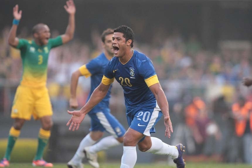 Brasil 1 x 0 África do Sul - 7/9/2012 - Com gol de Hulk, a Seleção Brasileira venceu amistoso contra os sul-africanos no Morumbi em 2012