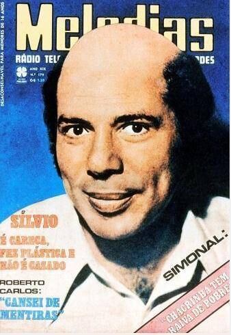 Para ajudar a aumentar a venda de revistas, Silvio Santos deixou ser publicada uma montagem em que aparece careca na capa da revista Melodias. Deu certo, pois a publicação explodiu de vendas