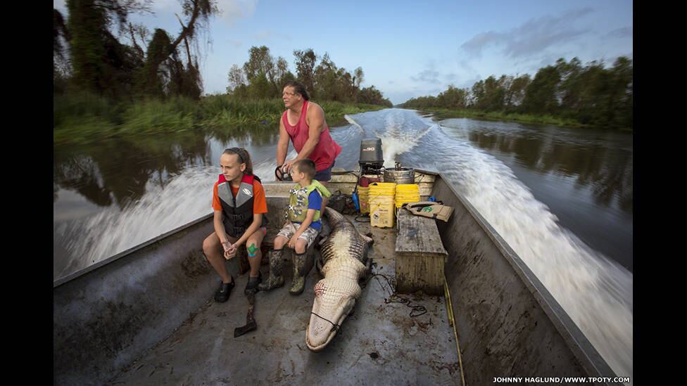 Já Johnny Haglund concentrou seu trabalho na caça a répteis no Lac des Allemands, no Estado americano de Louisiana