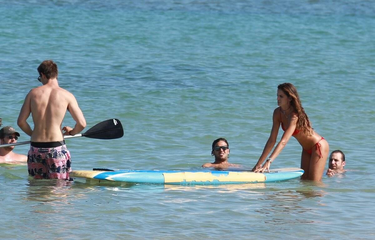Izabel também presenciou uma cena engraçada com os amigos