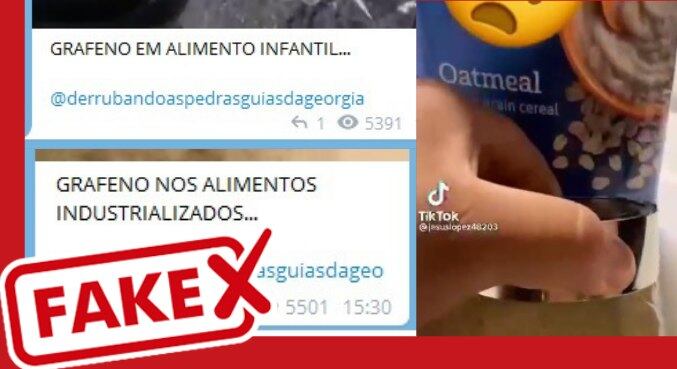 É fake que alimentos industrializados contém grafeno