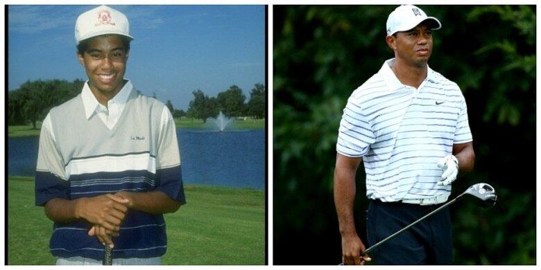 Lenda do golfe, Tiger Woods está bem diferente, não é mesmo?