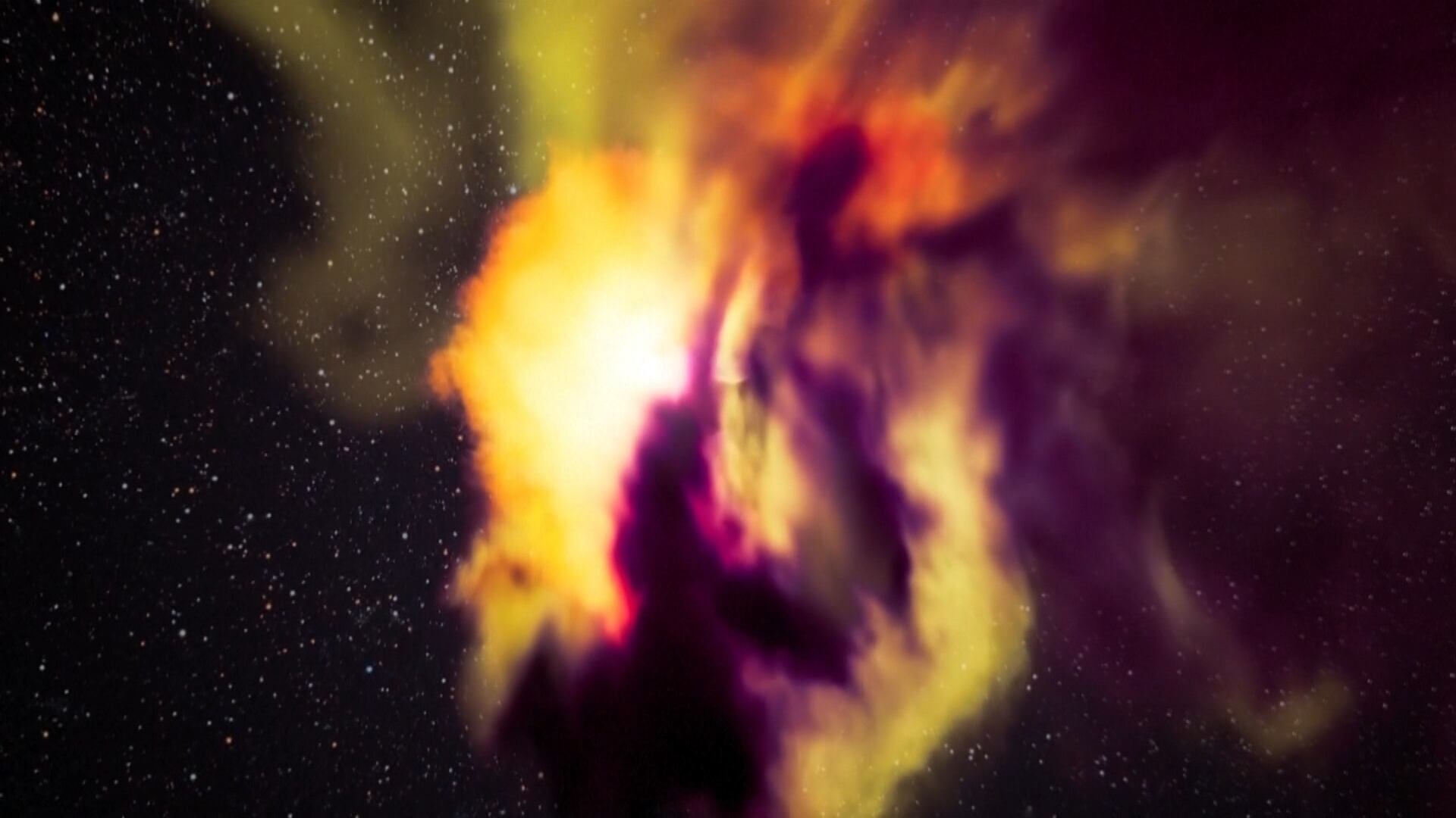 Imagens revelam o 'coração' de estrela gigante durante explosão no espaço