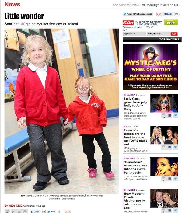 Charlotte, de 5 anos, está empolgada para ir à escola