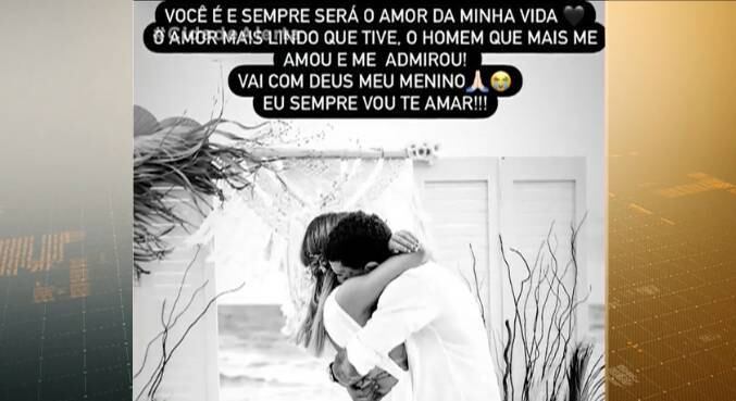 Kevin estava casado com a advogada Deolane. Ela prestou homenagens ao marido por meio das redes sociais e se mostrou muito abalada no velório