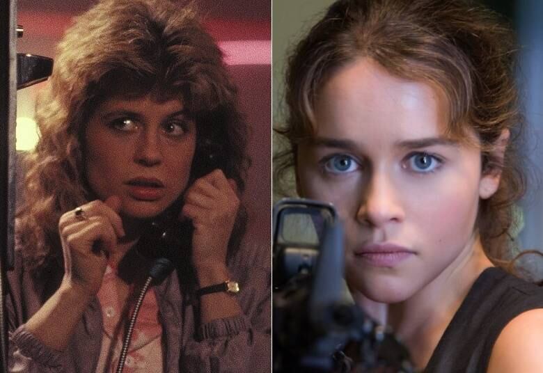 Trinta anos depois do primeiro Exterminador do Futuro, um novo filme da franquia se prepara para chegar às telonas. O Exterminador do Futuro: Gênesis, que estreia em julho, é mais uma retomada ao passado e traz uma Sarah Connor jovem. Para o papel, foi escalada Emilia Clarke, a Khaleesi e Mãe dos Dragões de Game of Thrones, que tomou o lugar que um dia foi de Linda Hamilton. A escolha agradou Arnold Schwarzenegger. Compare as duas personagens!