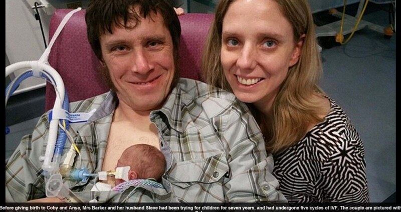 A mulher já lutava para conseguir engravidar há muito tempo.
Ela enfrentou sete anos de tratamentos e outros cinco com tentativas de
fertilização in vitro. Quando soube que estava grávida de gêmeos, um menino e
uma menina, ela e o marido, Steve, não conseguiram conter a felicidade