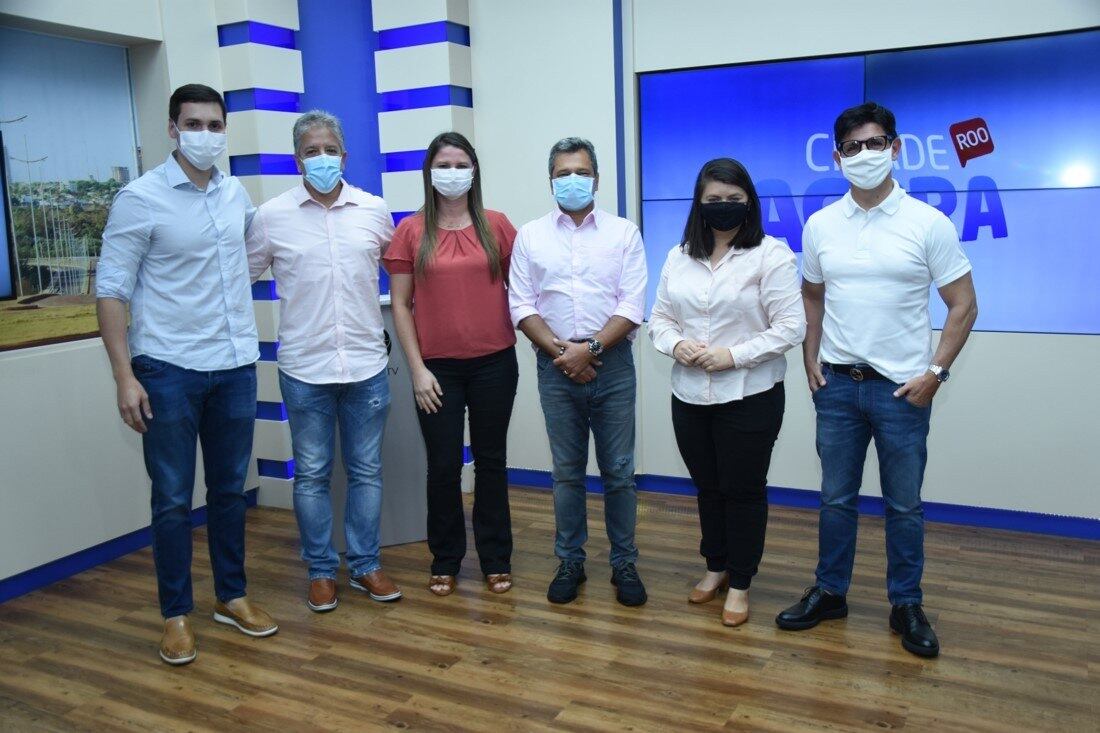 Visita a emissora TV Cidade, em Rondonópolis/MT
