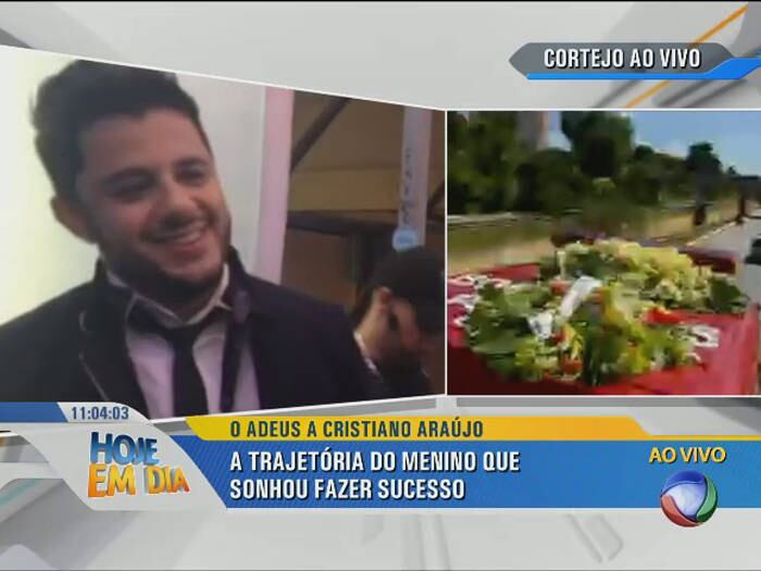 A
investigação sobre as causas da morte do cantor Cristiano Araújo e sua namorada
Allana Moraes já começaram. Em conversa por telefone com o
Hoje em Dia, o delegado responsável pelo caso, Fabiano Henrique Jacomelis,
explicou que há a hipótese de que o motorista tenha dormido ao volante

+ Acesse R7 Play e assista às íntegras do Hoje em Dia! Clique e experimente de graça!

+ Pai de Cristiano Araújo chora a morte do cantor: “Será que Deus existe?”

+ Pai de Zezé Di Camargo e Luciano chora ao falar sobre a dor de perder um filho: "A gente nunca esquece"

